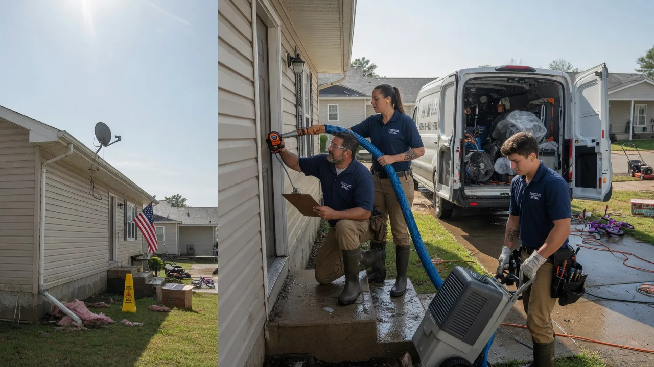 Ceiling Water Damage Restoration in Kendall, KS near me